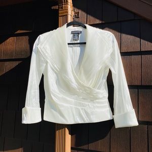 Nordstrom Cachet White Blouse